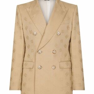 Dolce & Gabbana jacquard logo motit blazer